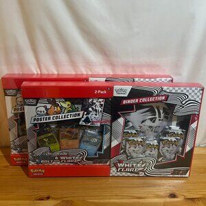 2x Sams Club Pokémon White Flare Binder Collection and Poster Collection Brand N